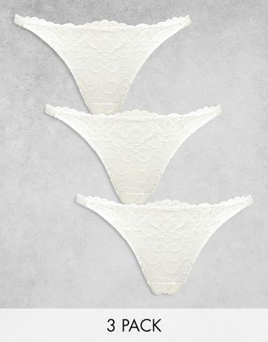 Lot de 3 strings en dentelle - Asos Design - Modalova