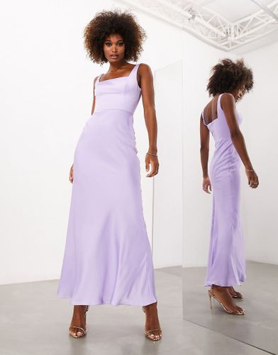 Robe En Satin ASOS DESIGN Violet pour Femme Modalova