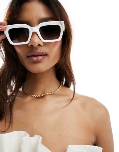 Lunettes de soleil carrées biseautées - Asos Design - Modalova