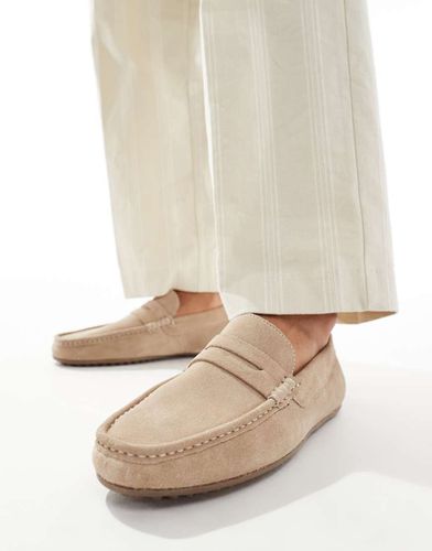 Mocassins en daim - Taupe - Asos Design - Modalova