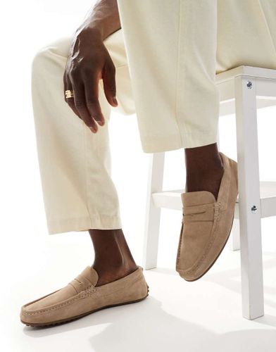 Mocassins en daim - Taupe - Asos Design - Modalova