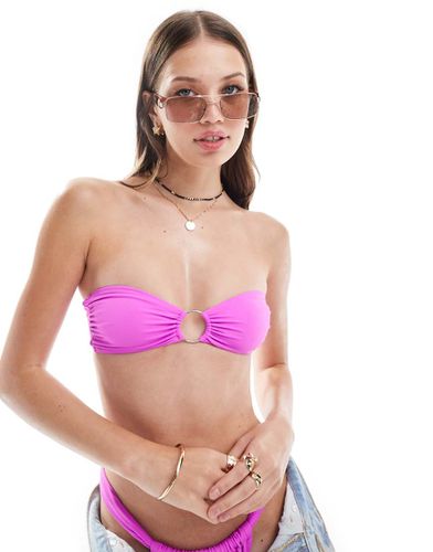 Maya - Haut de bikini bandeau avec logo - vif - Asos Design - Modalova