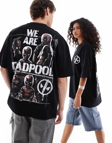 Marvel - T-shirt oversize unisexe avec imprimé Deadpool - Asos Design - Modalova