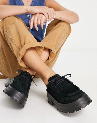 Mitch - Chaussures plates en daim à lacets et semelle chunky - Asos Design - Modalova