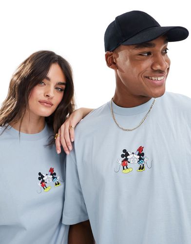 Saint-Valentin - Disney - T-shirt oversize unisexe avec imprimé Mickey et Minnie - Asos Design - Modalova