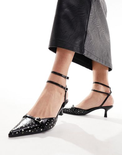 Salsa - Chaussures cloutées à petit talon et bride arrière - Asos Design - Modalova