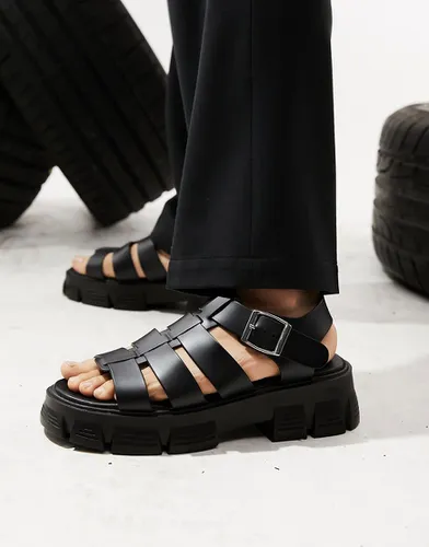 Sandales ultra chunky style spartiates - Noir - Asos Design - Modalova