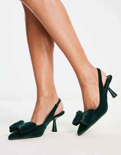 Scarlett - Chaussures à talon mi-haut et naud - Asos Design - Modalova