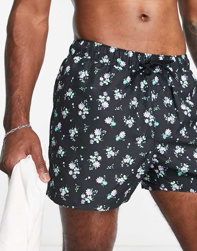 Short de bain coupe courte à imprimé fleuri - Asos Design - Modalova