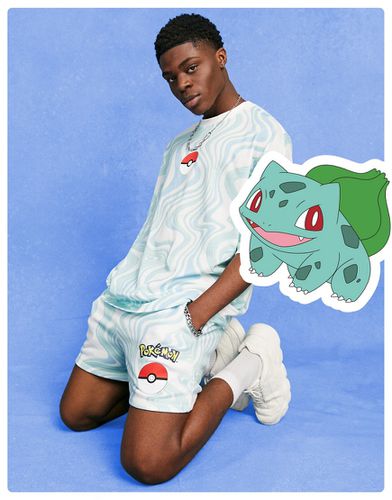 Short d'ensemble à imprimé Pokémon sur toute la surface - Asos Design - Modalova