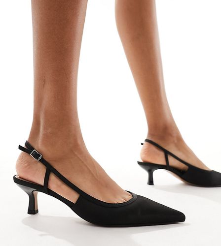 Strut - Chaussures larges à petit talon et bride arrière - Asos Design - Modalova