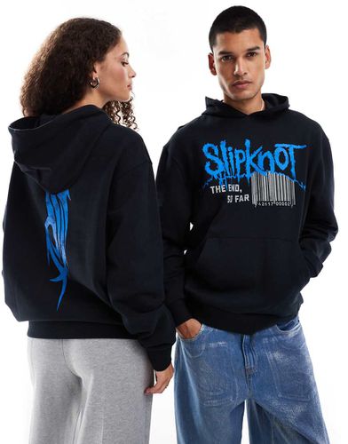 Sweat à capuche oversize unisexe avec imprimés Slipknot sous licence - Asos Design - Modalova