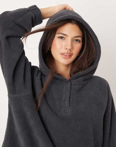 Sweat à capuche confort en micropolaire - Asos Design - Modalova