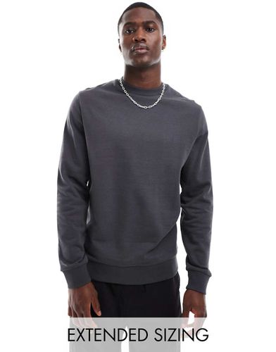 Sweat-shirt ras de cou basique - Anthracite - Asos Design - Modalova