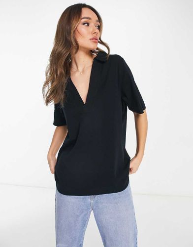 Polo décontracté avec col en V profond - Asos Design - Modalova