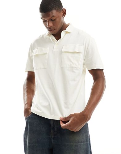 Polo décontracté style utilitaire - Crème - Asos Design - Modalova