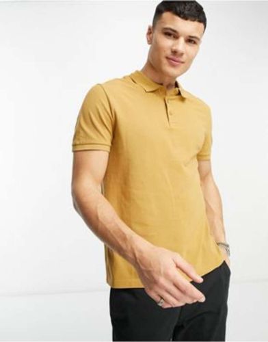 Polo habillé en piqué - Jaune - Asos Design - Modalova