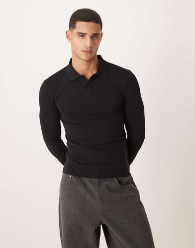 Polo moulant basique  manches longues - Asos Design - Modalova