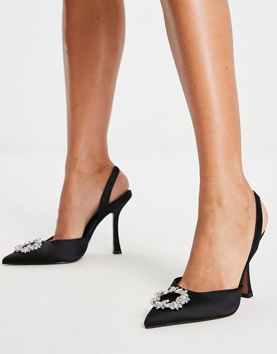Poppy - Chaussures ornementées à talon haut et bride arrière - Asos Design - Modalova