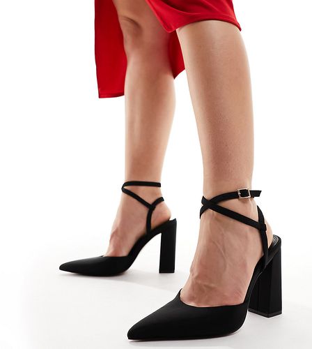 Paige - Chaussures larges à talon carré haut - Asos Design - Modalova