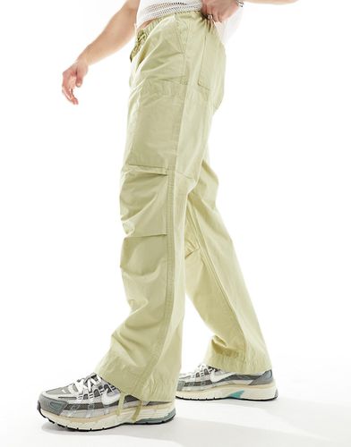 Pantalon cargo ample en popeline - sauge - Asos Design - Modalova