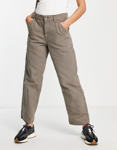 Pantalon cargo ample taille basse - Taupe - Asos Design - Modalova