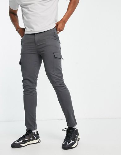 Pantalon cargo ajusté - délavé - Asos Design - Modalova