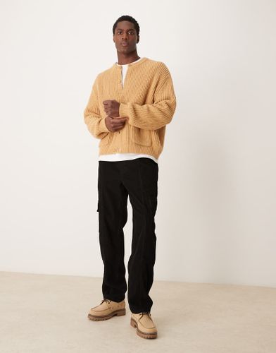 Pantalon cargo droit en velours ctel - Asos Design - Modalova