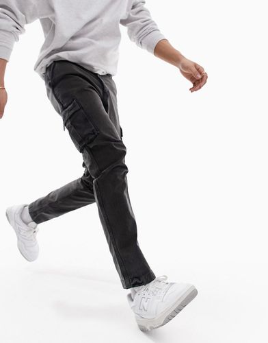Pantalon cargo fuselé avec poches 3D - foncé - Asos Design - Modalova