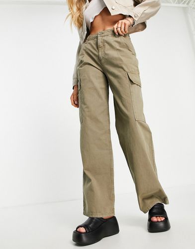 Pantalon cargo oversize - Kaki - Asos Design - Modalova