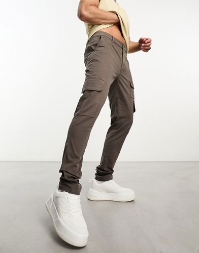 Pantalon cargo skinny - Marron - Asos Design - Modalova