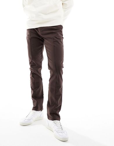 Pantalon chino ajusté à plis nervurés - Asos Design - Modalova