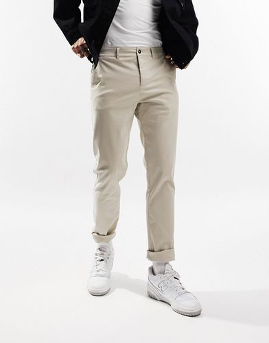 Pantalon chino ajusté - Taupe clair - Asos Design - Modalova