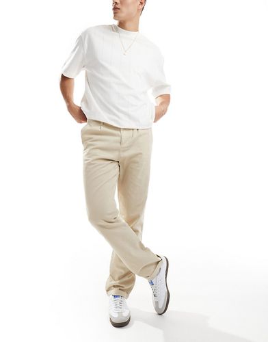 Pantalon chino droit - Taupe délavé - Asos Design - Modalova