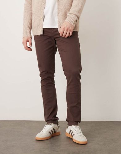 Pantalon chino skinny - Marron - Asos Design - Modalova