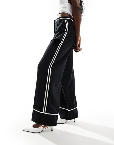 Pantalon ample à liseré - Asos Design - Modalova
