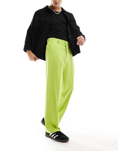 Pantalon ample élégant - Chartreuse - Asos Design - Modalova