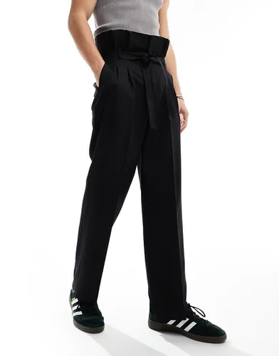 Pantalon ample et élégant à taille haute froncée - Asos Design - Modalova
