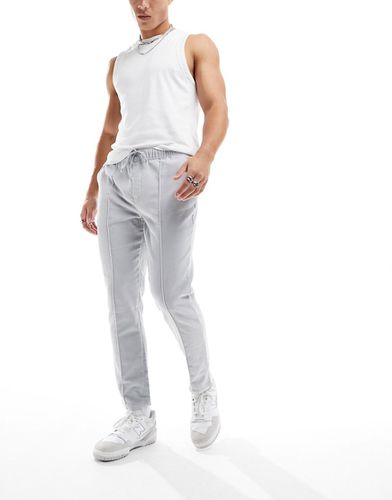 Pantalon ajusté en velours côtelé à nervures - clair - Asos Design - Modalova