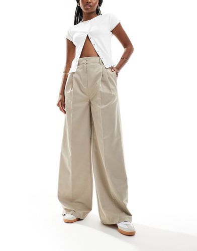Pantalon avec boucle à la taille - Beige - Asos Design - Modalova