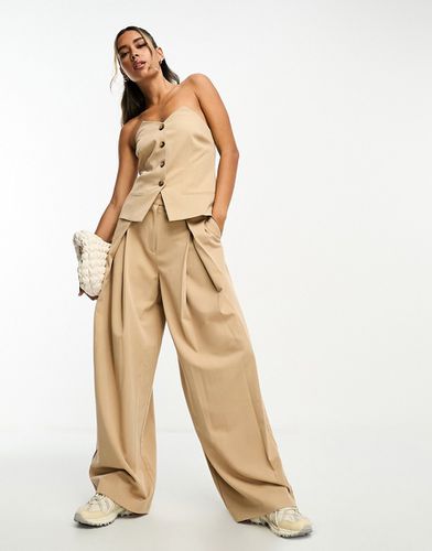 Pantalon avec plis sur le devant - Fauve - Asos Design - Modalova