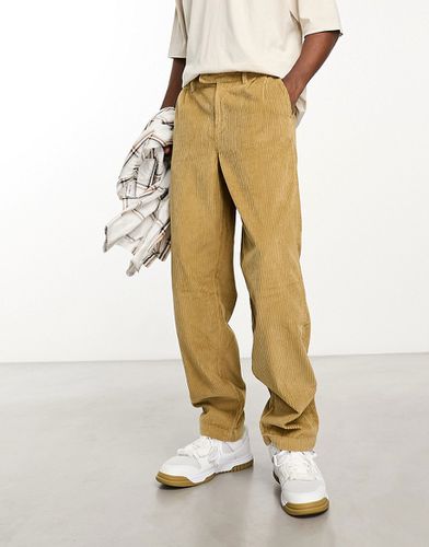 Pantalon baggy en velours côtelé - Taupe - Asos Design - Modalova