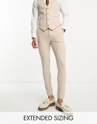 Pantalon de costume ultra ajusté - Taupe - Asos Design - Modalova