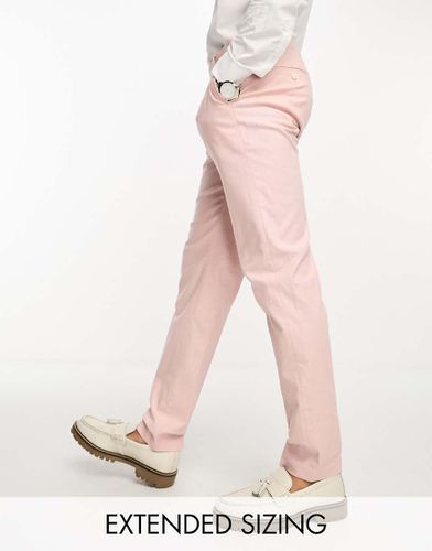 Pantalon de costume ajusté en lin mélangé - pastel - Asos Design - Modalova