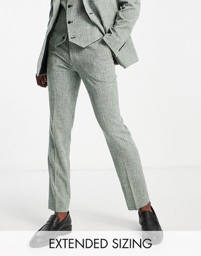 Pantalon de costume ajusté motif hachuré - pin - Asos Design - Modalova