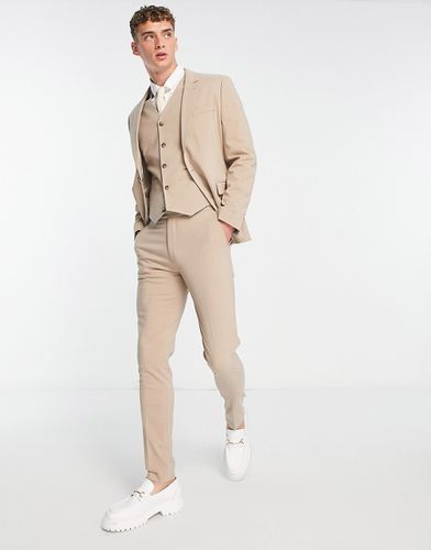 Pantalon de costume ajusté - Taupe foncé - Asos Design - Modalova
