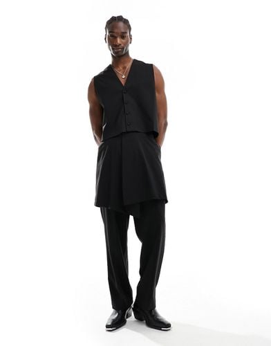 Pantalon de costume ample avec jupe portefeuille - Asos Design - Modalova