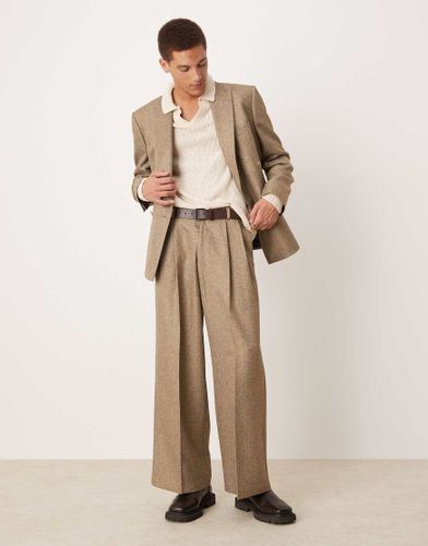 Pantalon de costume large à chevrons - Asos Design - Modalova