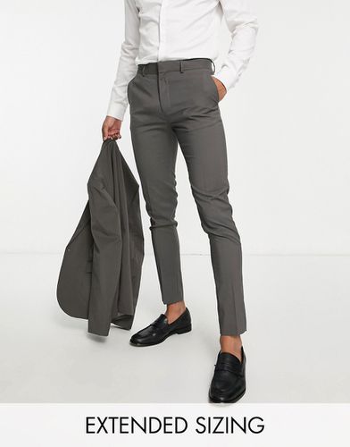 Pantalon de costume slim - Anthracite - ASOS DESIGN - Modalova