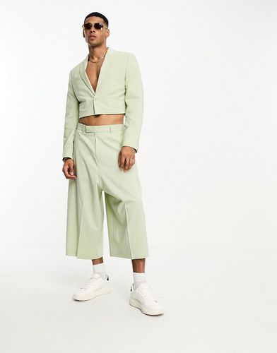 Pantalon de costume style jupe-culotte - pâle - Asos Design - Modalova